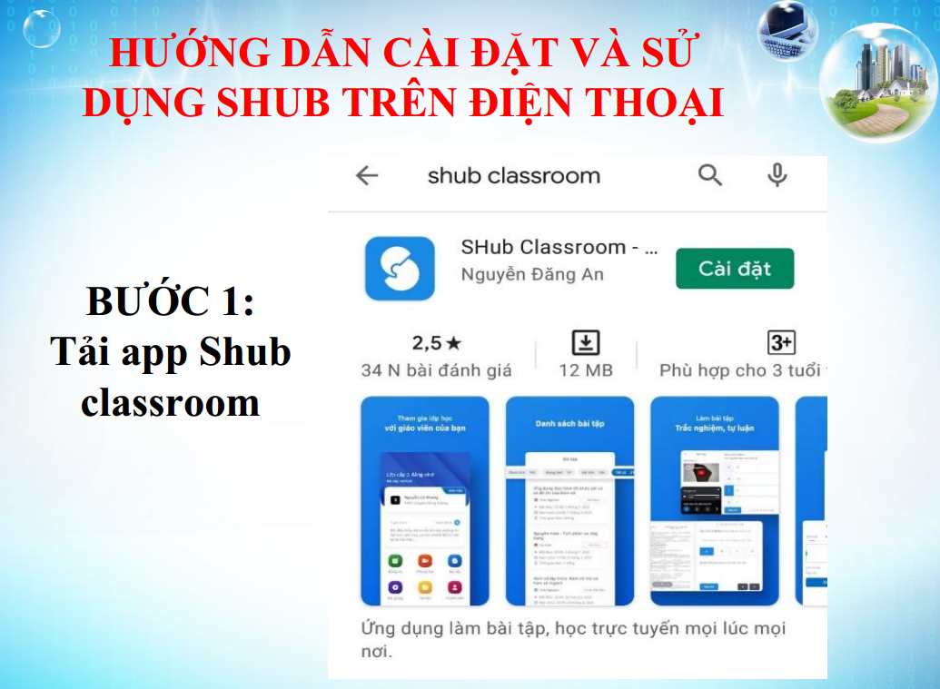 Hướng dẫn cài app SHub trên điện thoại